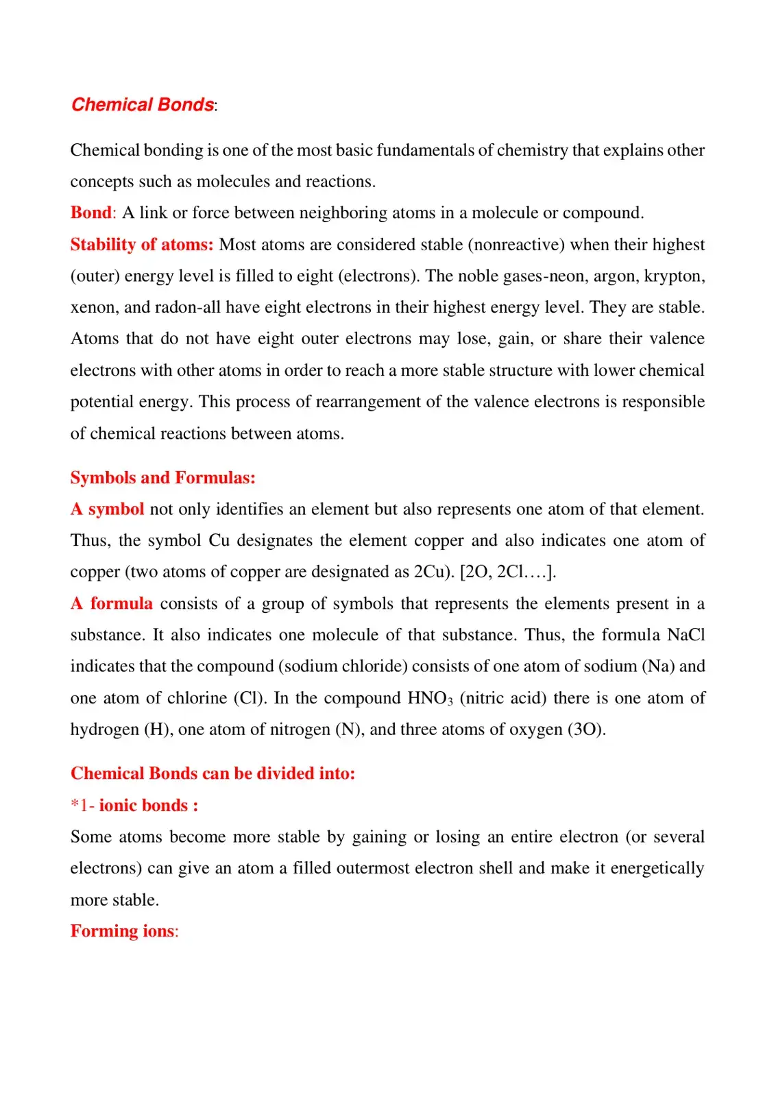 غلاف كتاب Chemical Bonds