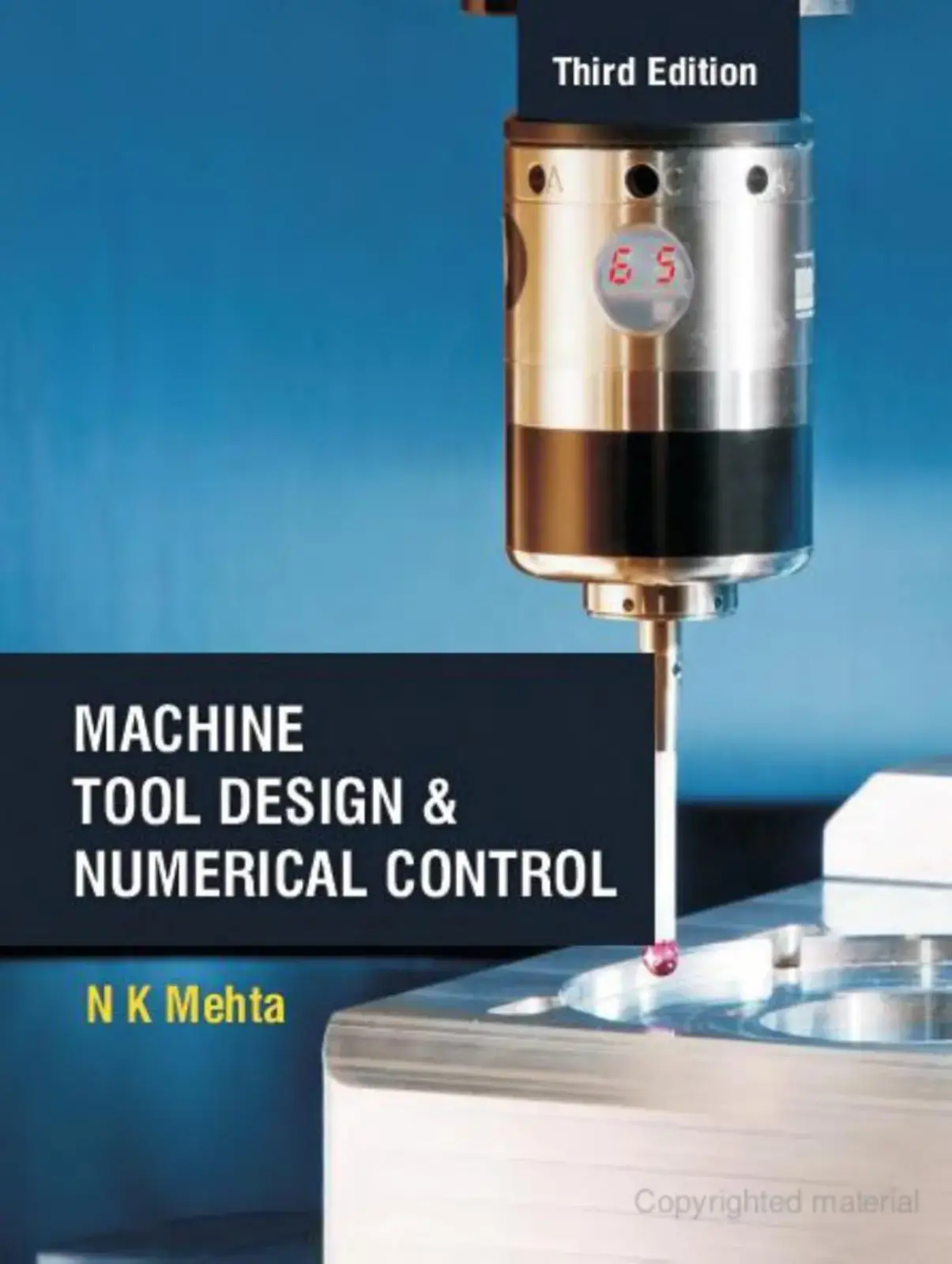 غلاف كتاب MACHINE TOOL DESIGN & NUMERICAL CONTROL