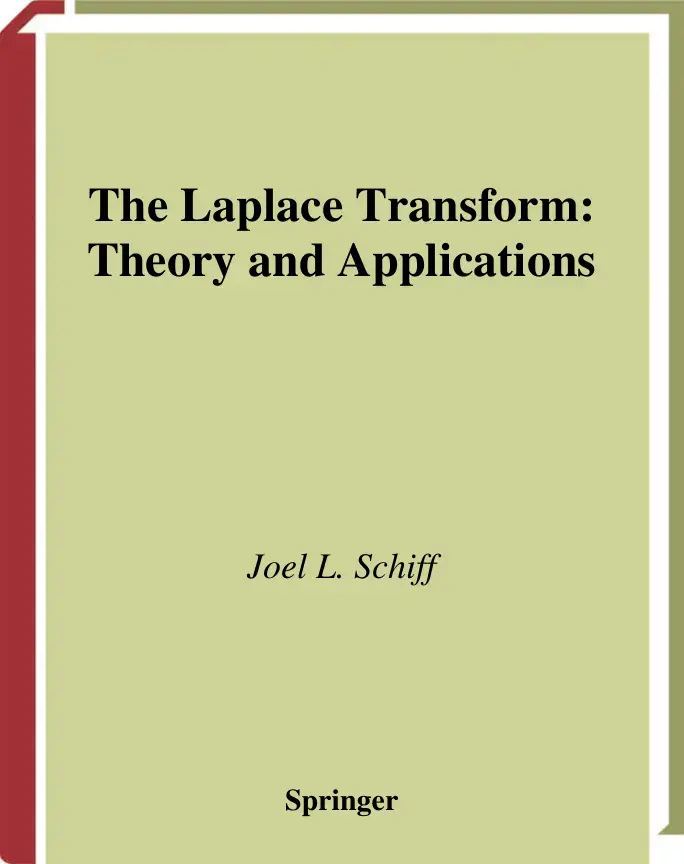 غلاف كتاب The Laplace Transform: Theory and Applications