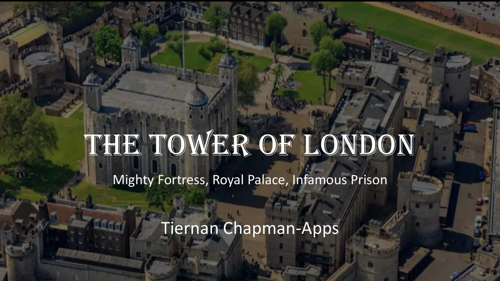 غلاف كتاب THE TOWER OF LONDON