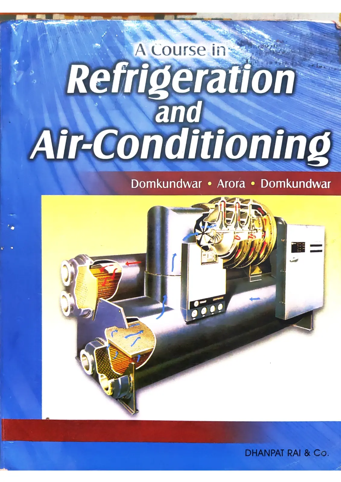 غلاف كتاب A Course in Refrigeration and Air-Conditioning