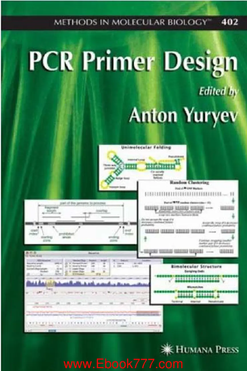 غلاف كتاب Methods in Molecular Biology 402: PCR Primer Design
