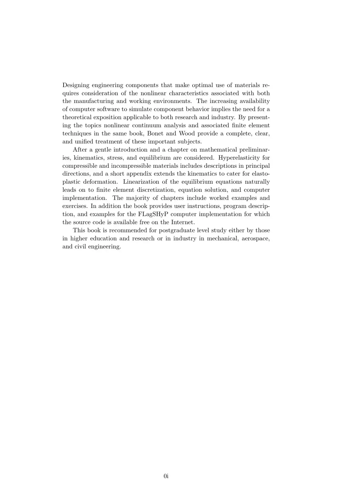 غلاف كتاب Nonlinear Continuum Analysis and Associated Finite Element Techniques