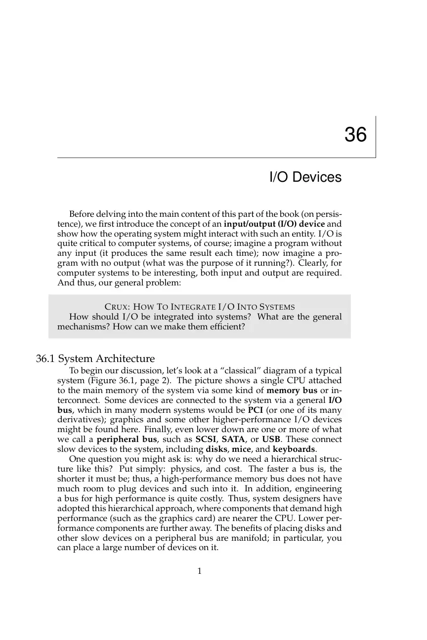 غلاف كتاب Operating Systems: I/O Devices