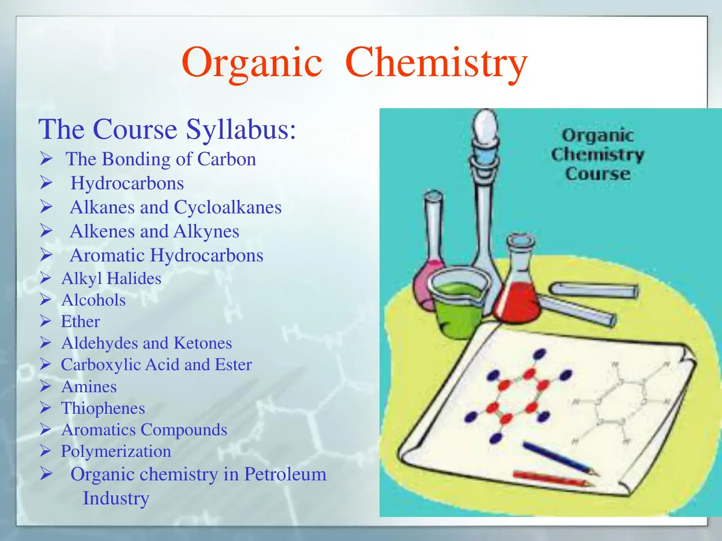 غلاف كتاب Organic Chemistry