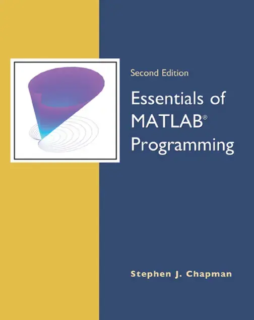 غلاف كتاب Essentials of MATLAB® Programming