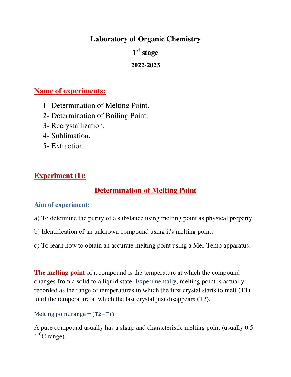 غلاف كتاب Laboratory of Organic Chemistry