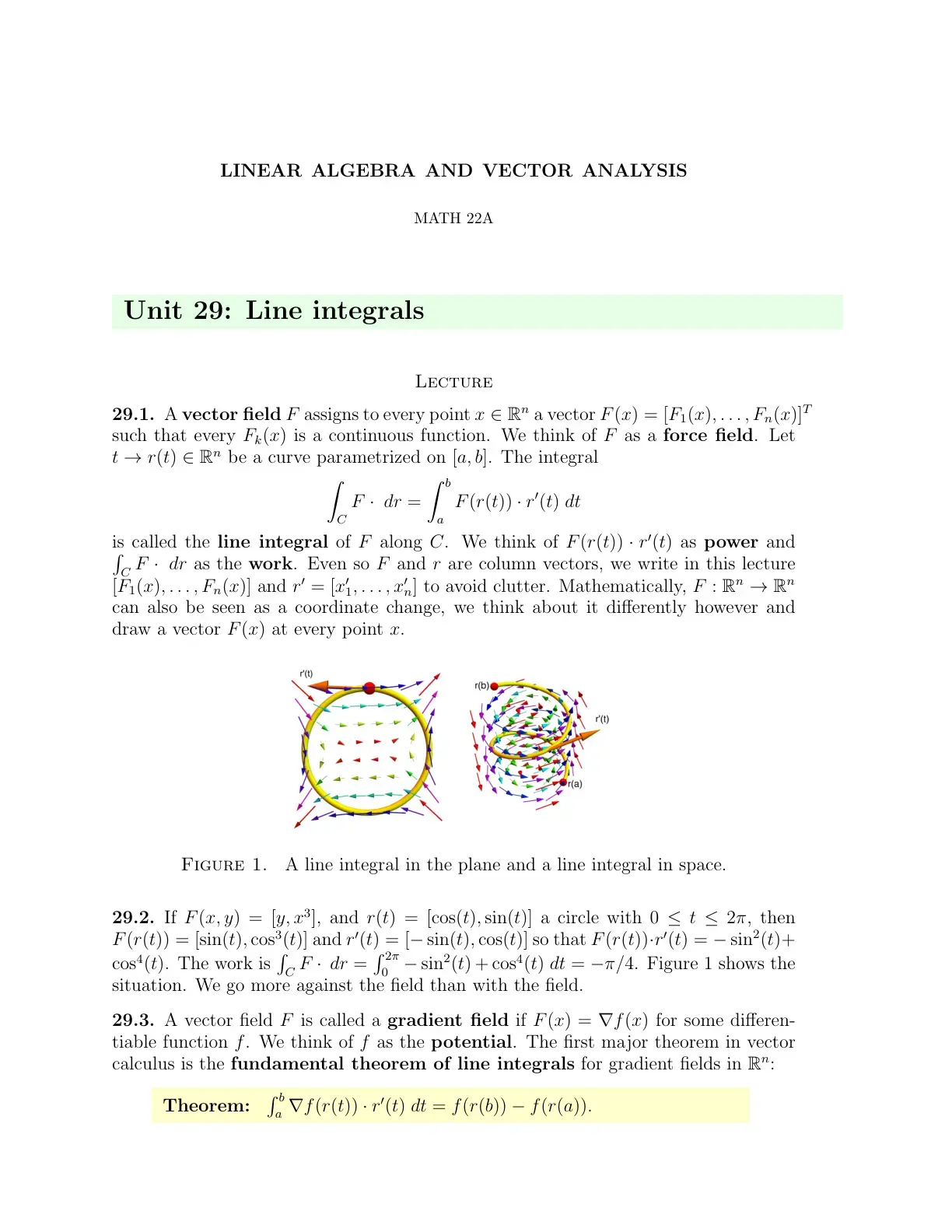 غلاف كتاب Linear Algebra and Vector Analysis - MATH 22A