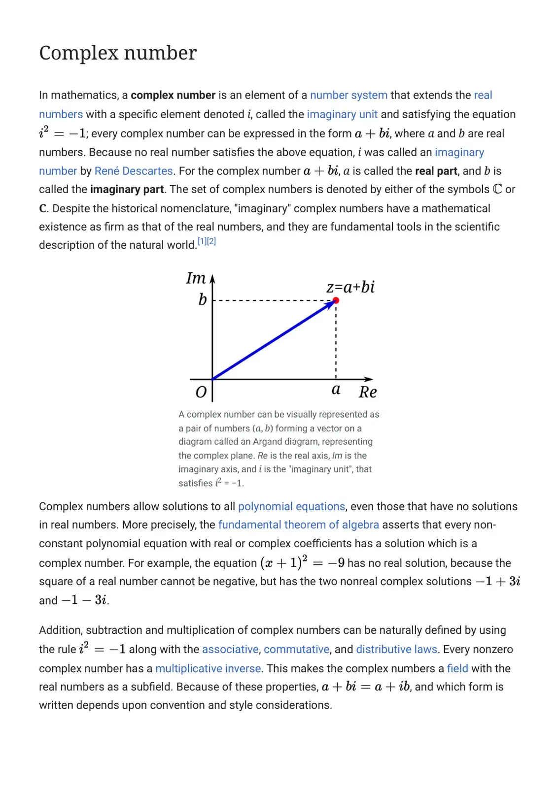 غلاف كتاب Complex Number