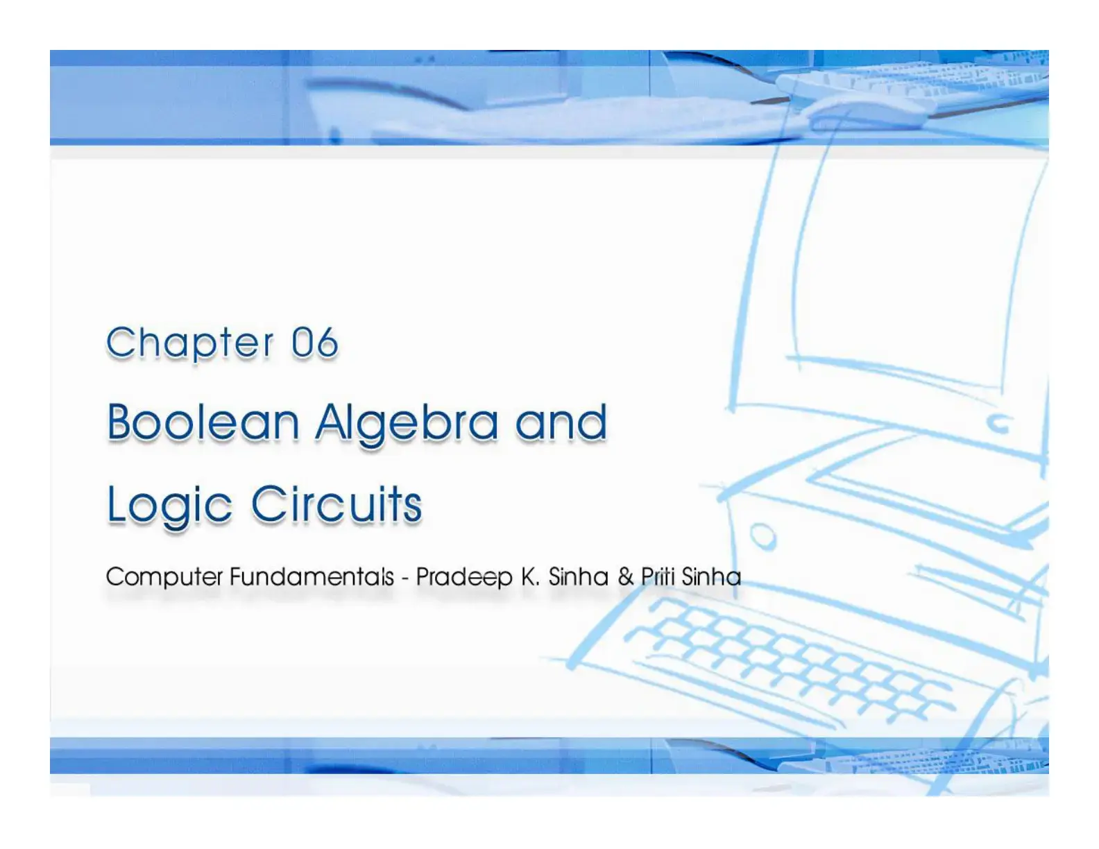 غلاف كتاب Boolean Algebra and Logic Circuits - Computer Fundamentals