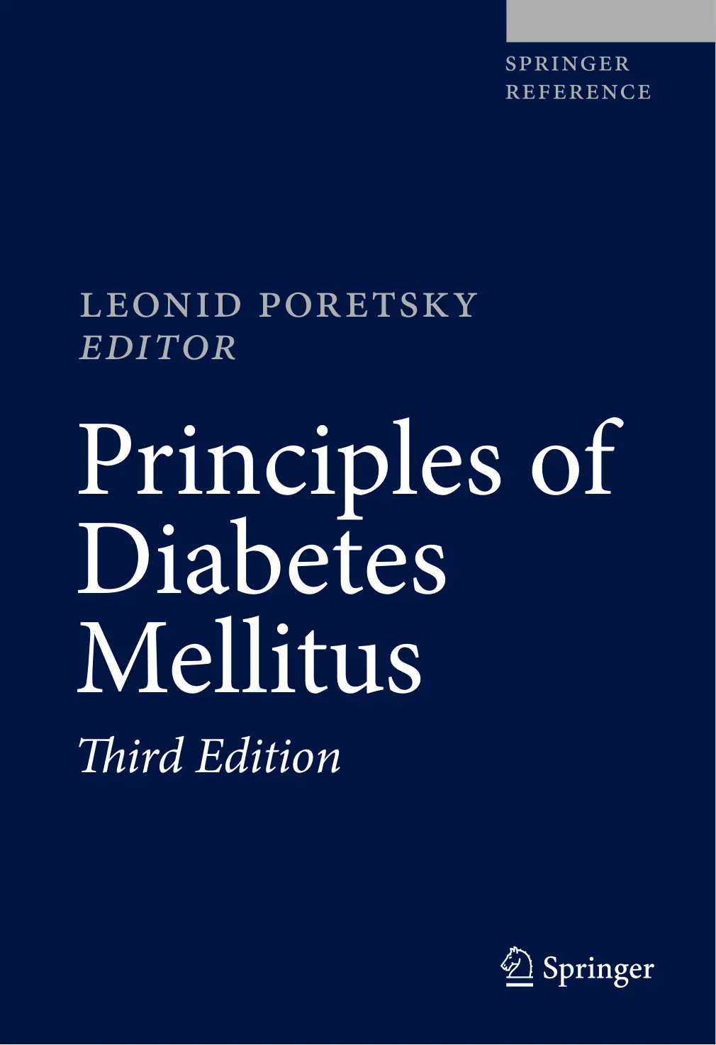 غلاف كتاب Principles of Diabetes Mellitus