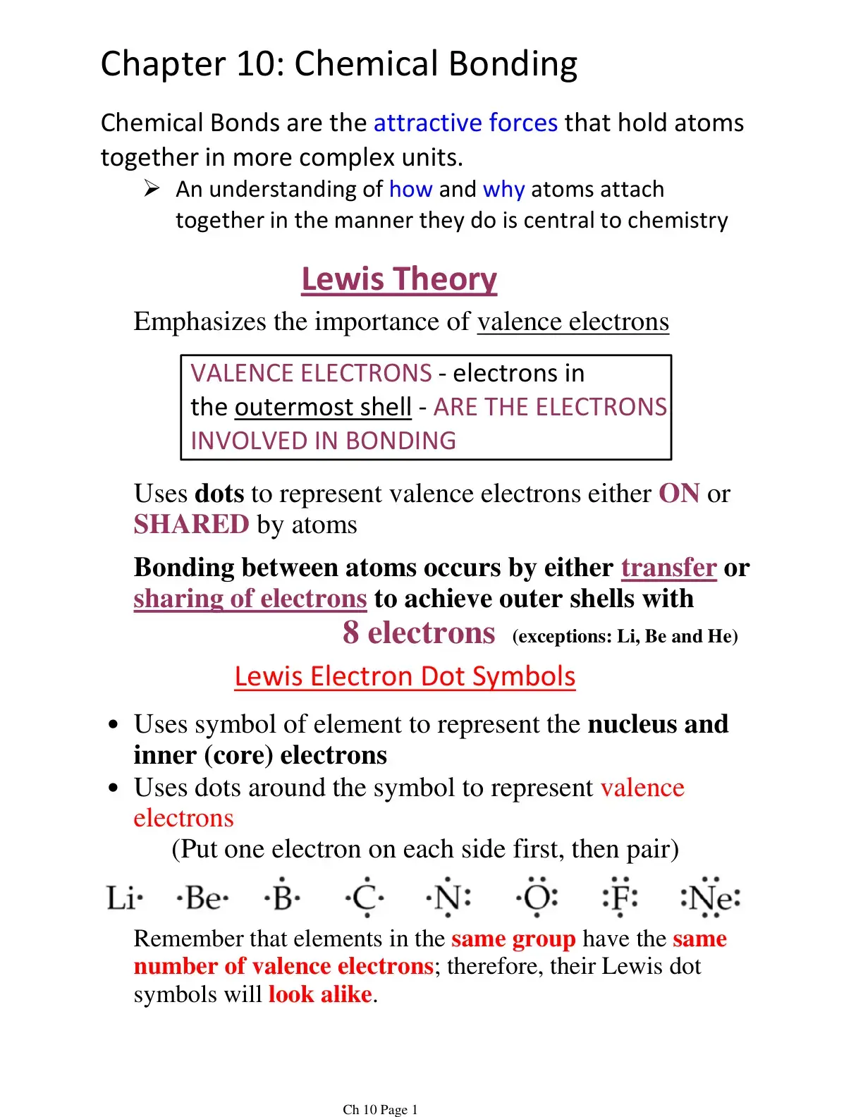 غلاف كتاب Chapter 10: Chemical Bonding