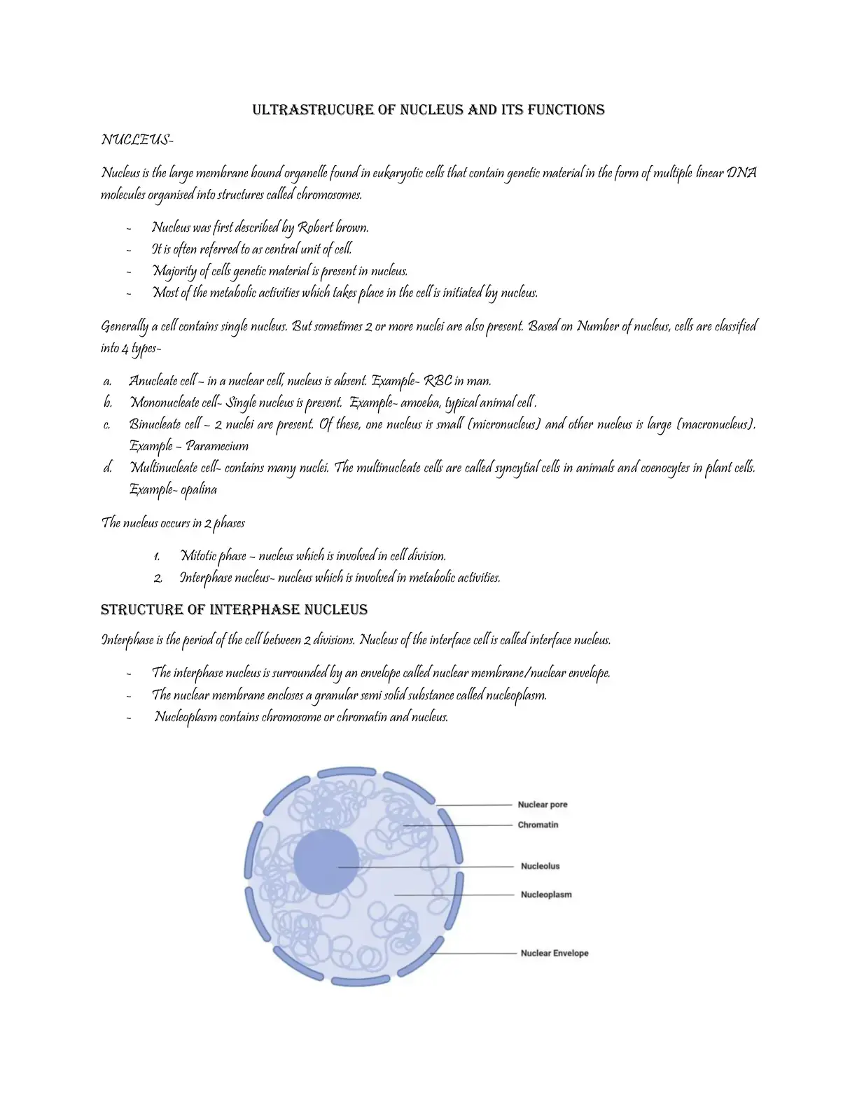 غلاف كتاب Ultrastructure of Nucleus and Its Functions