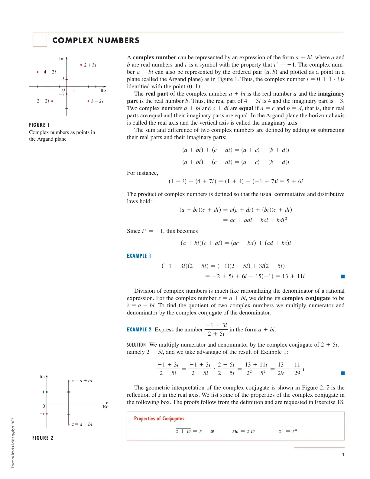 غلاف كتاب COMPLEX NUMBERS