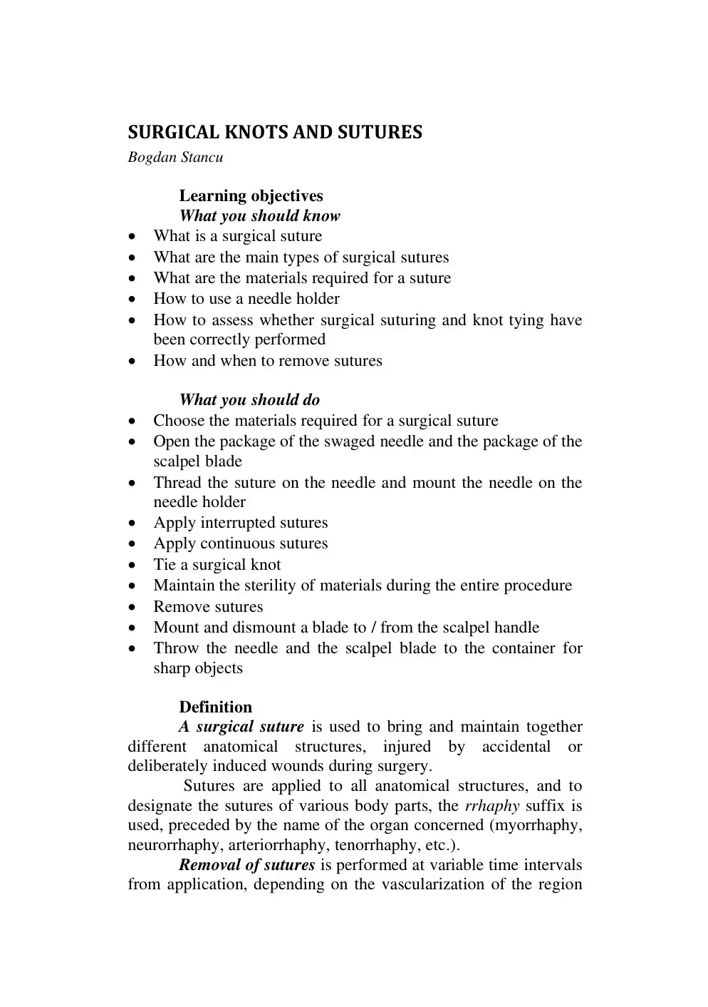 غلاف كتاب SURGICAL KNOTS AND SUTURES