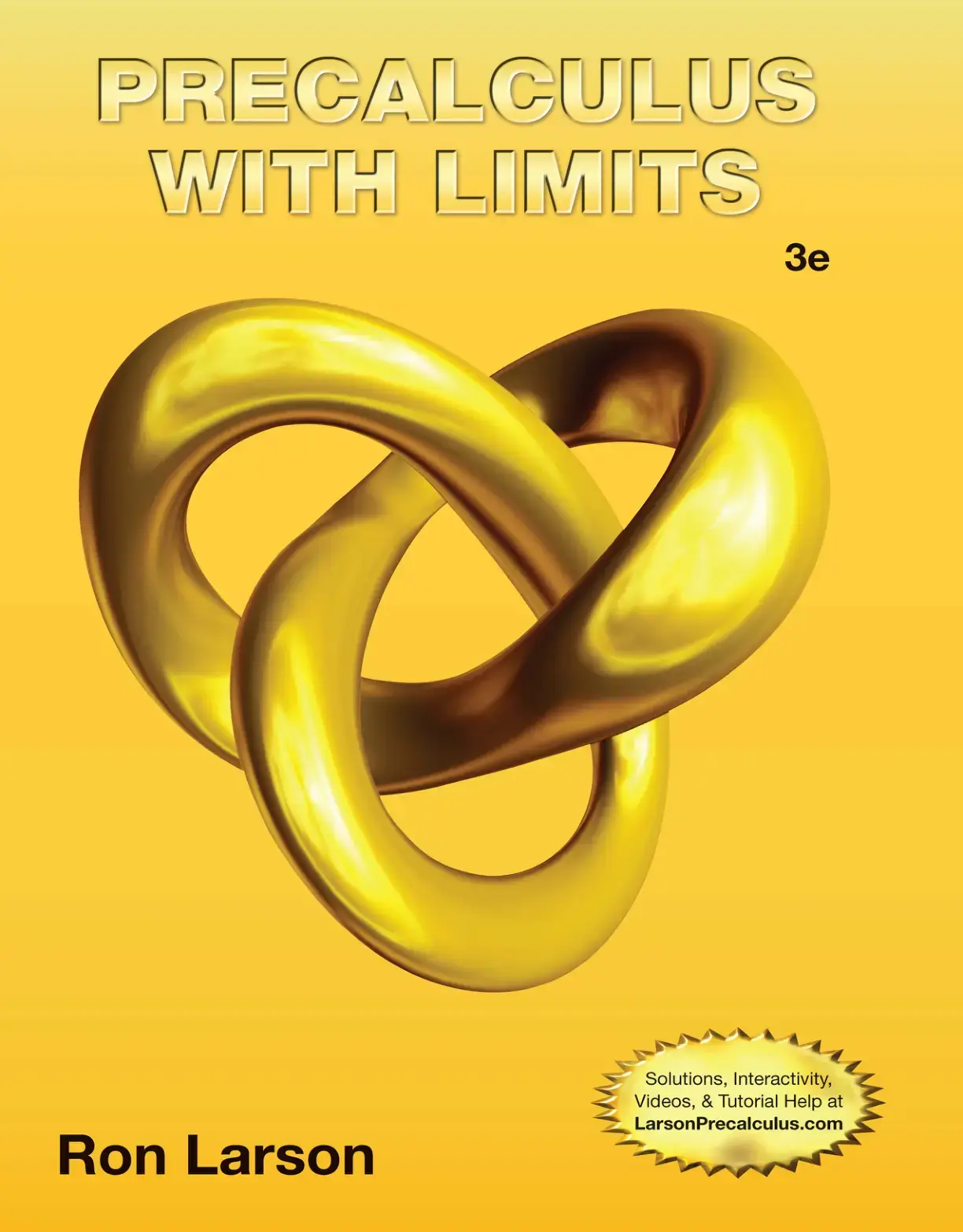 غلاف كتاب PRECALCULUS WITH LIMITS 3e