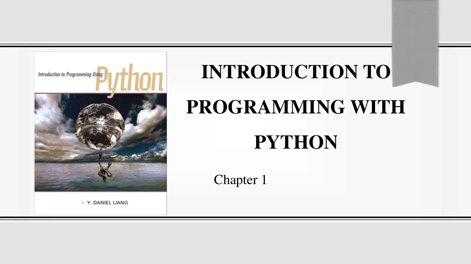 غلاف كتاب Introduction to Programming Using Python
