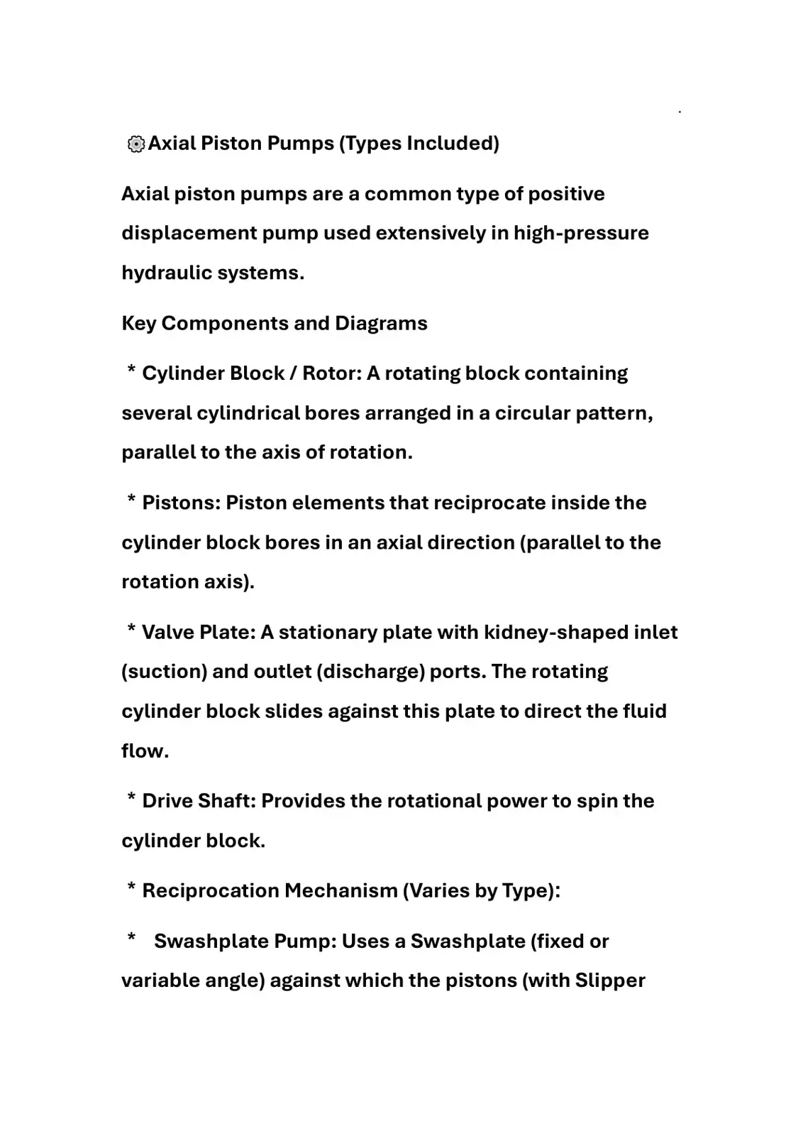 غلاف كتاب Axial Piston Pumps (Types Included)