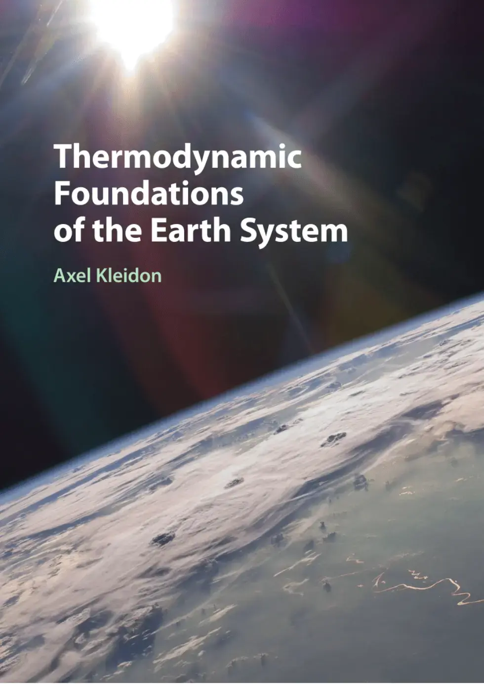غلاف كتاب Thermodynamic Foundations of the Earth System