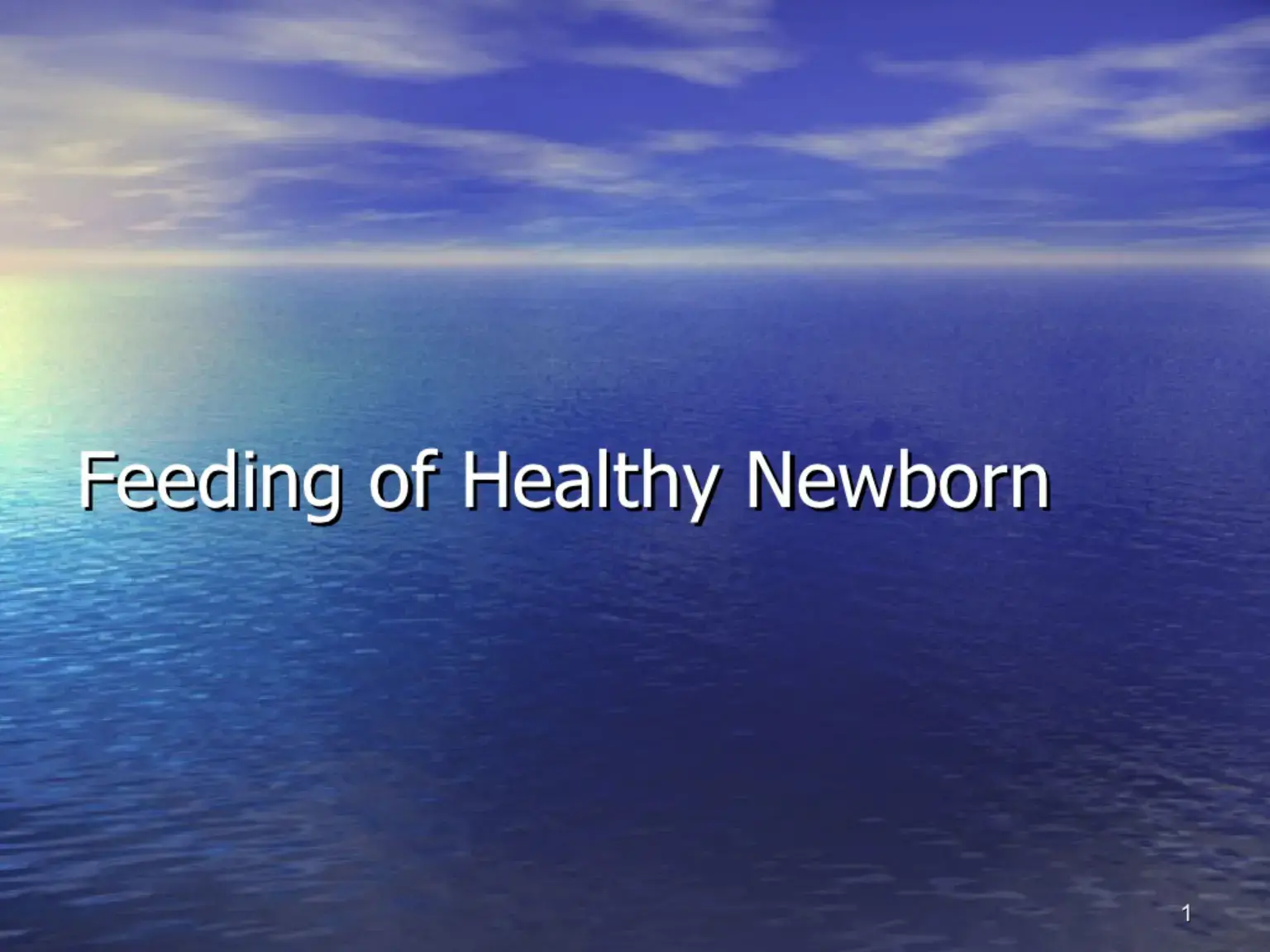 غلاف كتاب Feeding of Healthy Newborn