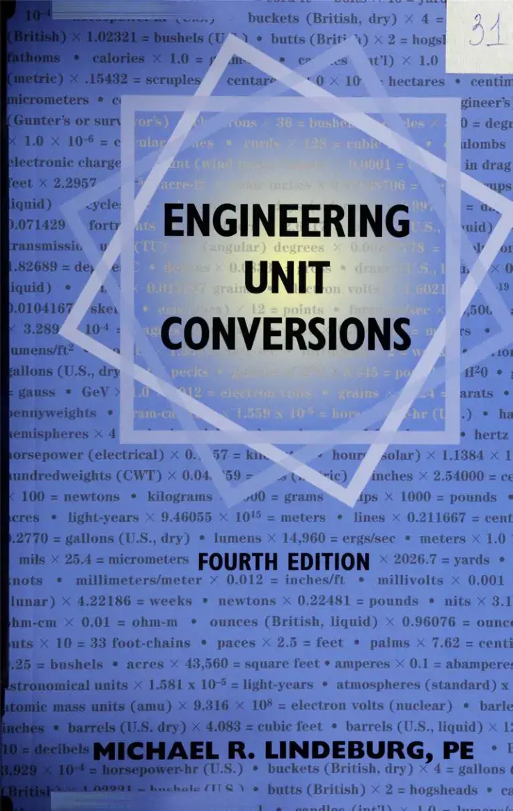 غلاف كتاب ENGINEERING CONVERSIONS