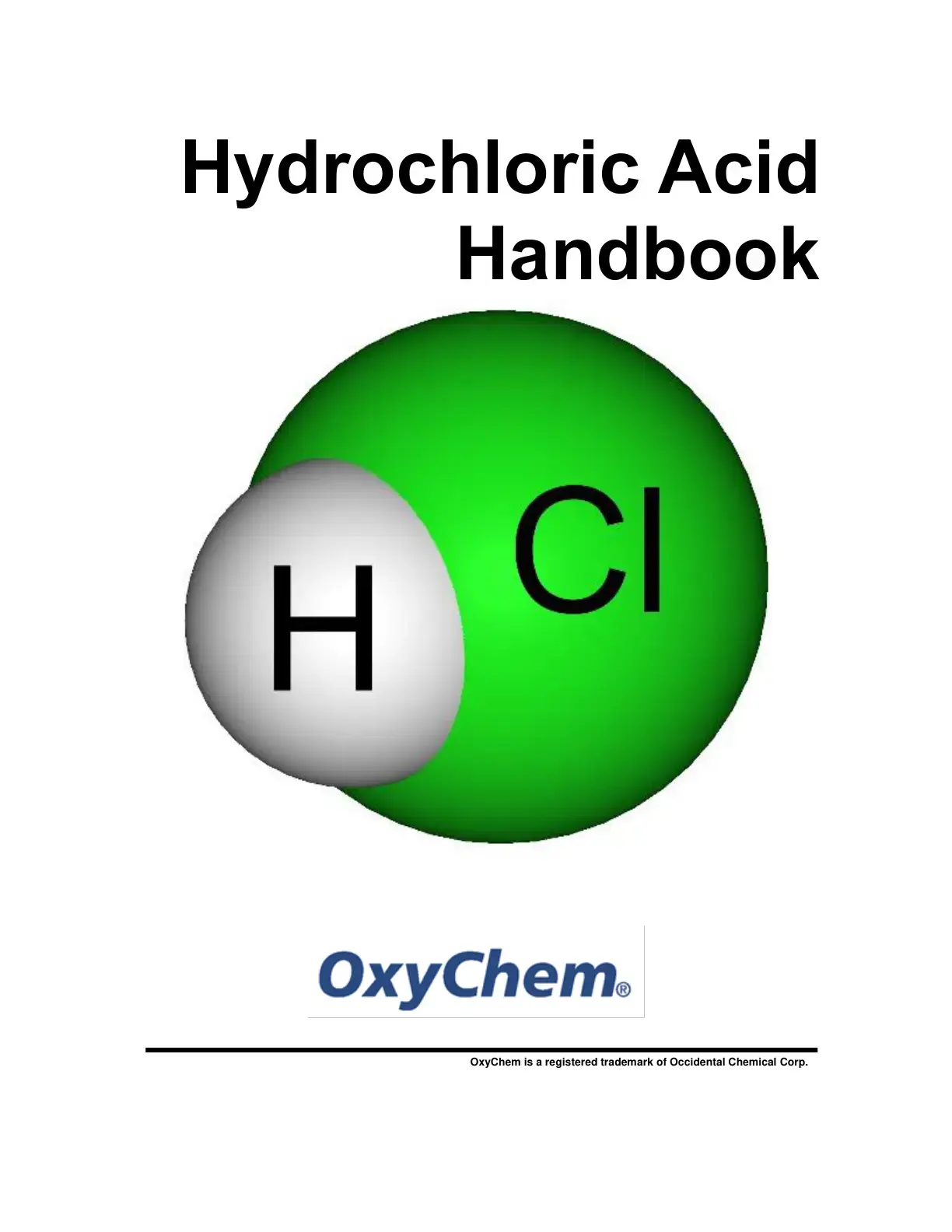 غلاف كتاب Hydrochloric Acid Handbook