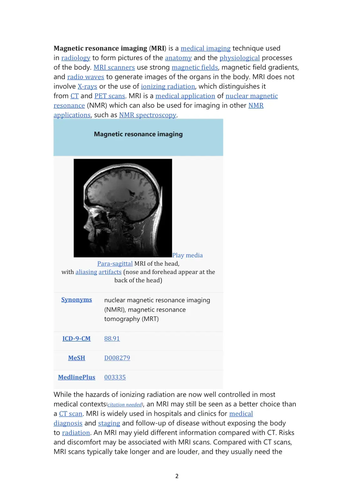غلاف كتاب Magnetic Resonance Imaging
