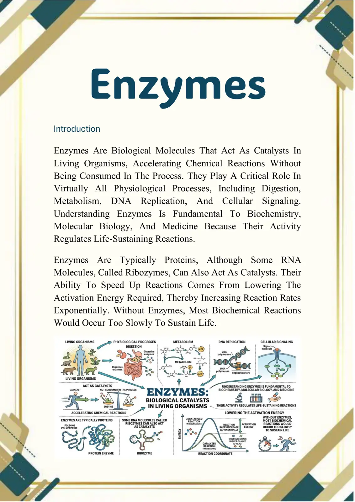 غلاف كتاب Enzymes