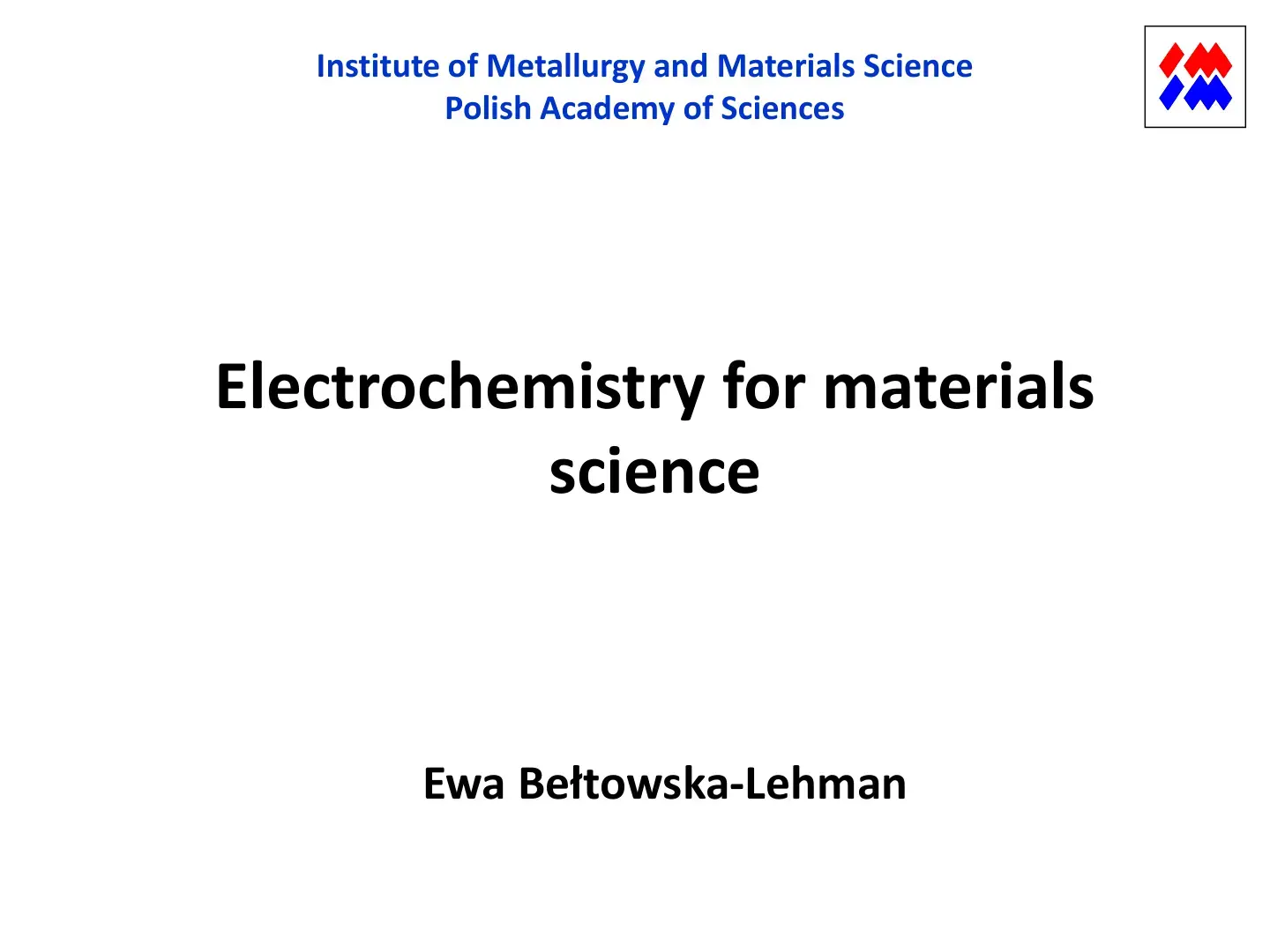 غلاف كتاب Electrochemistry for materials science
