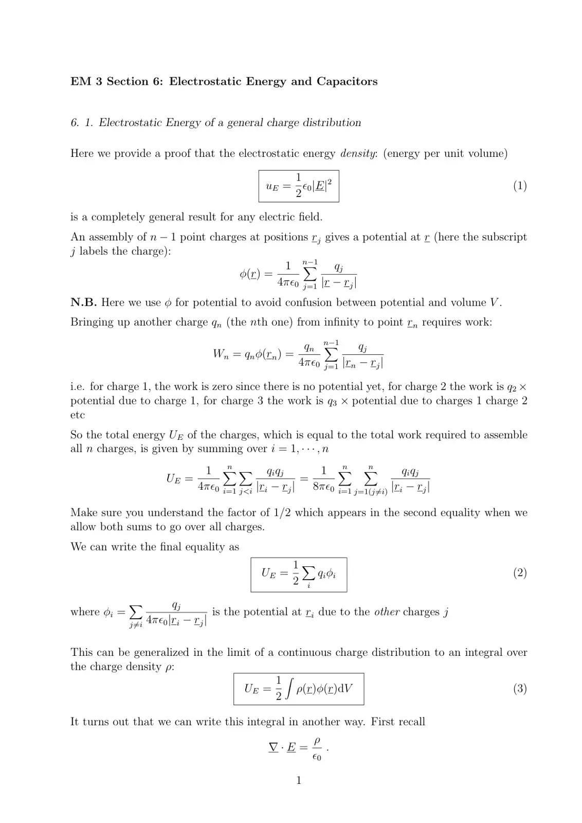 غلاف كتاب EM 3 Section 6: Electrostatic Energy and Capacitors