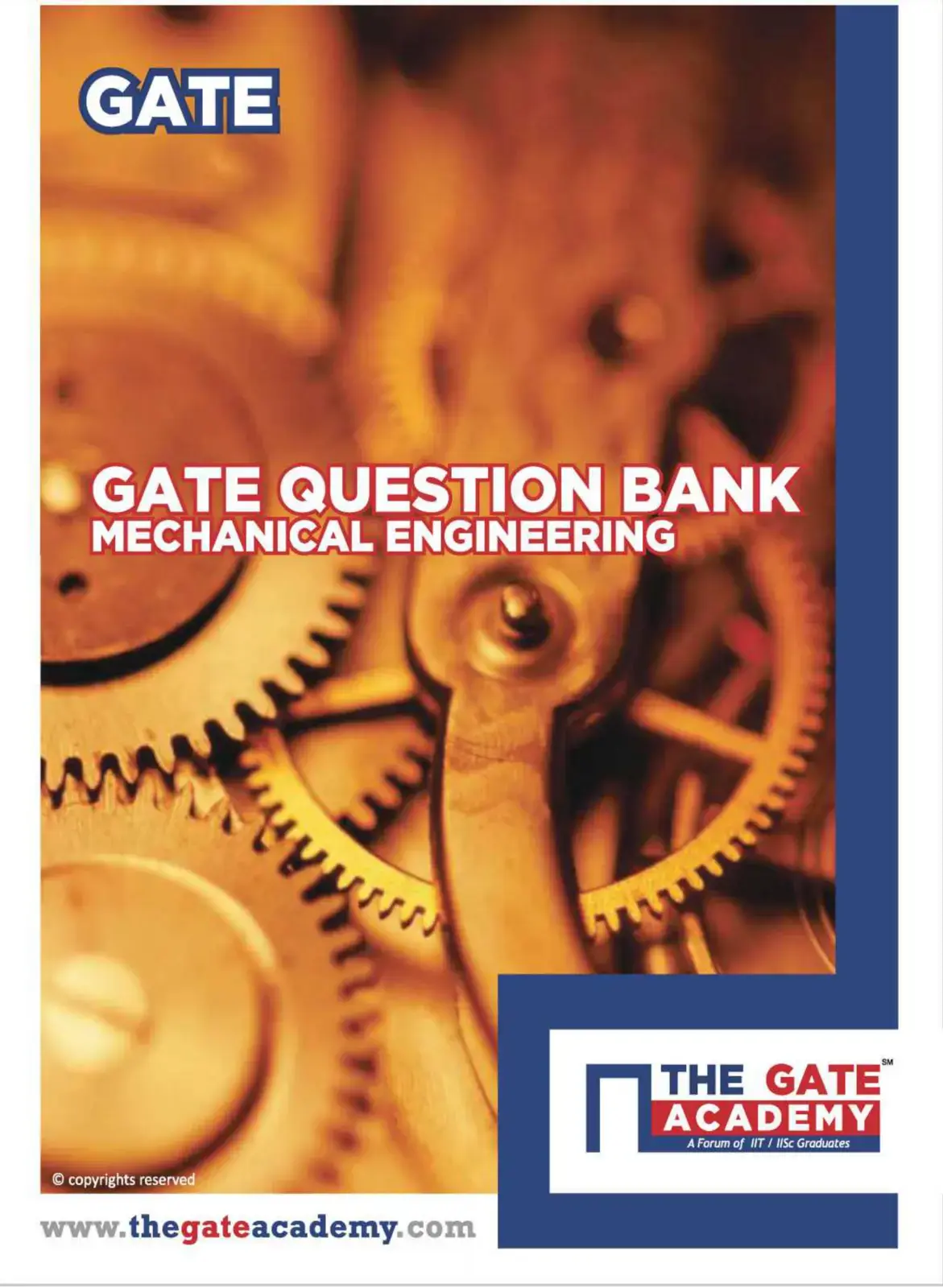 غلاف كتاب GATE QUESTION BANK MECHANICAL ENGINEERING