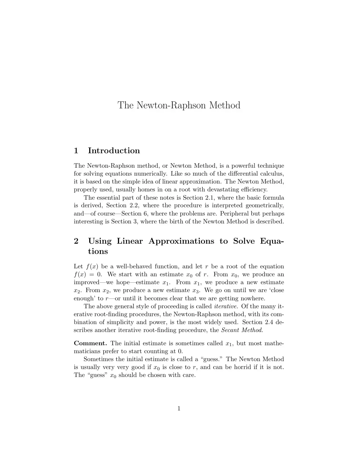 غلاف كتاب The Newton-Raphson Method
