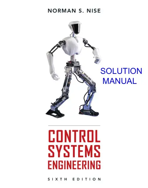 غلاف كتاب CONTROL SYSTEMS ENGINEERING SOLUTION MANUAL