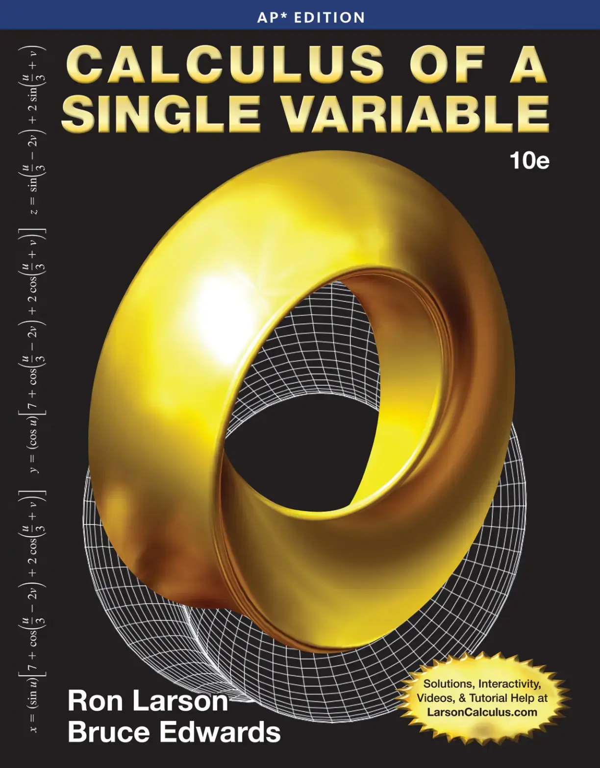 غلاف كتاب SINGLE VARIABLE CALCULUS