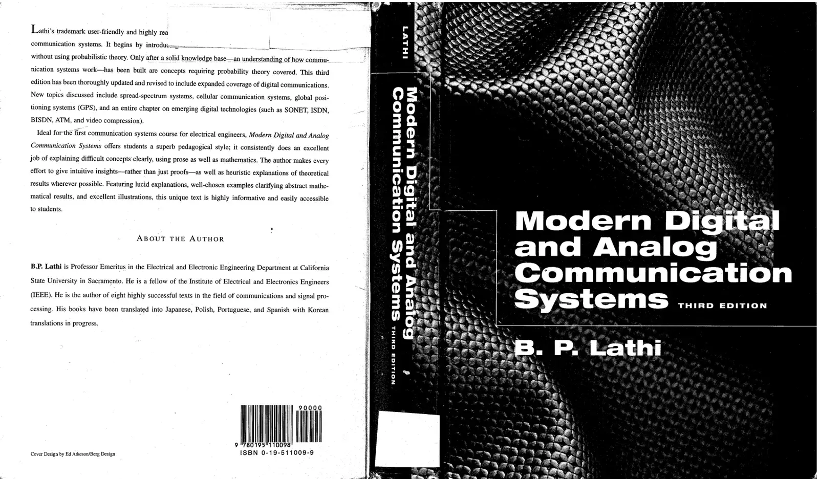 غلاف كتاب Modern Digital and Analog Communication Systems