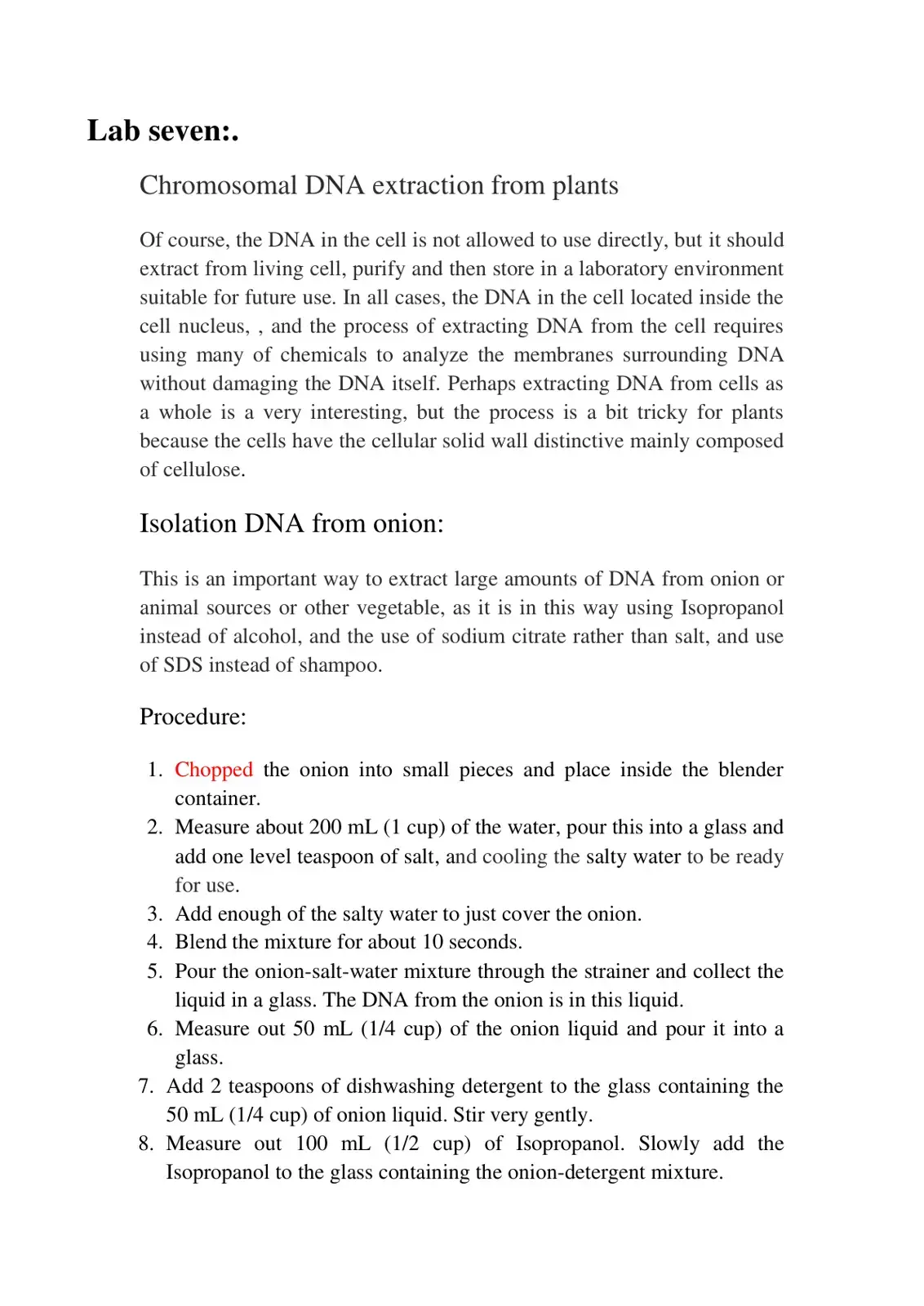 غلاف كتاب Chromosomal DNA extraction from plants