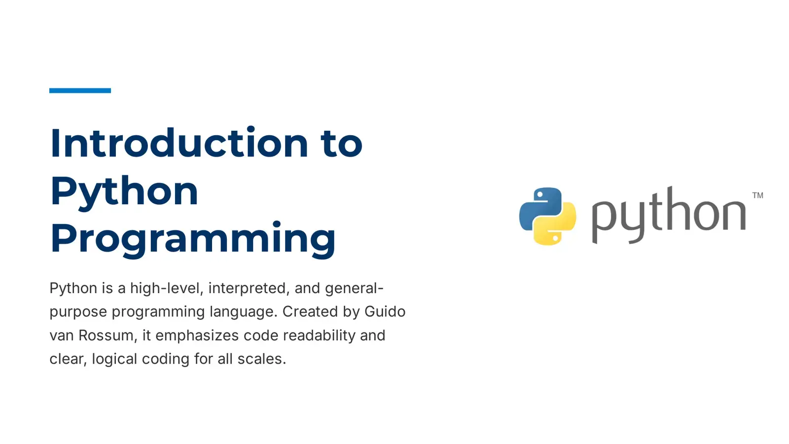 غلاف كتاب Introduction to Python Programming