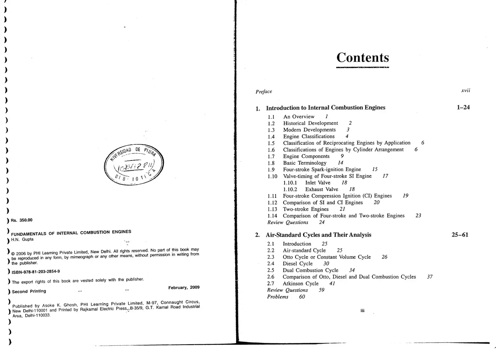 غلاف كتاب FUNDAMENTALS OF INTERNAL COMBUSTION ENGINES