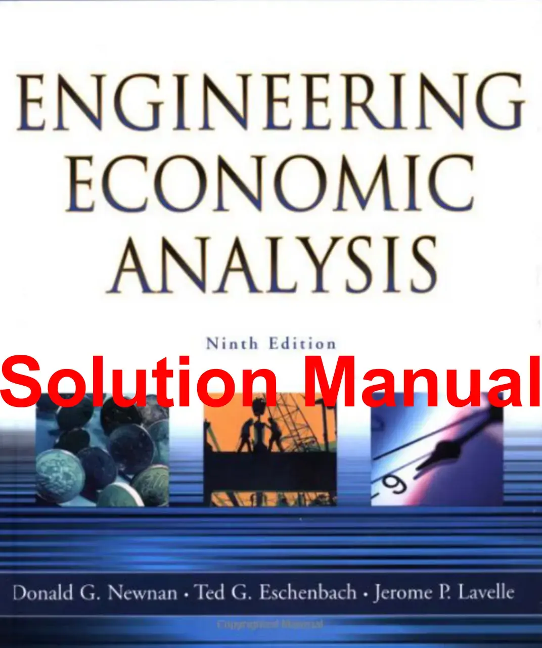 غلاف كتاب ENGINEERING ECONOMIC ANALYSIS Solution Manual