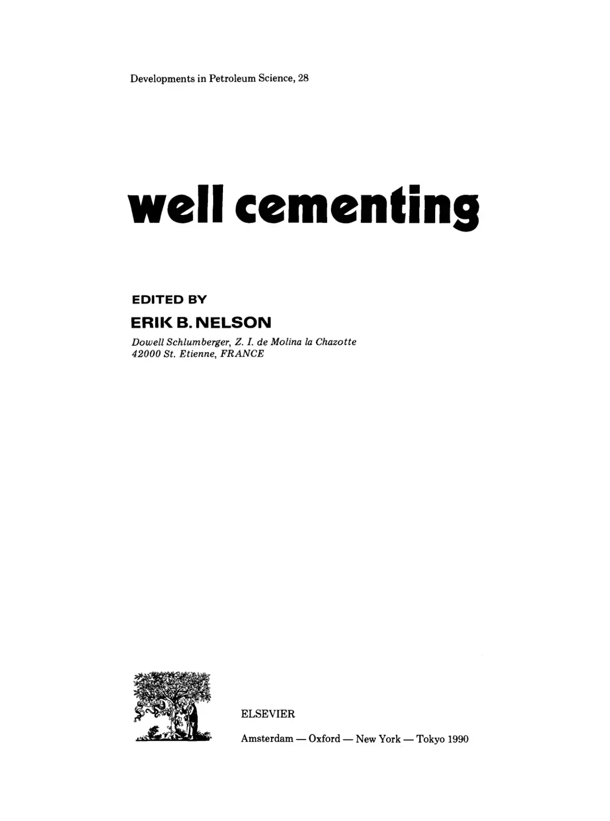 غلاف كتاب well cementing