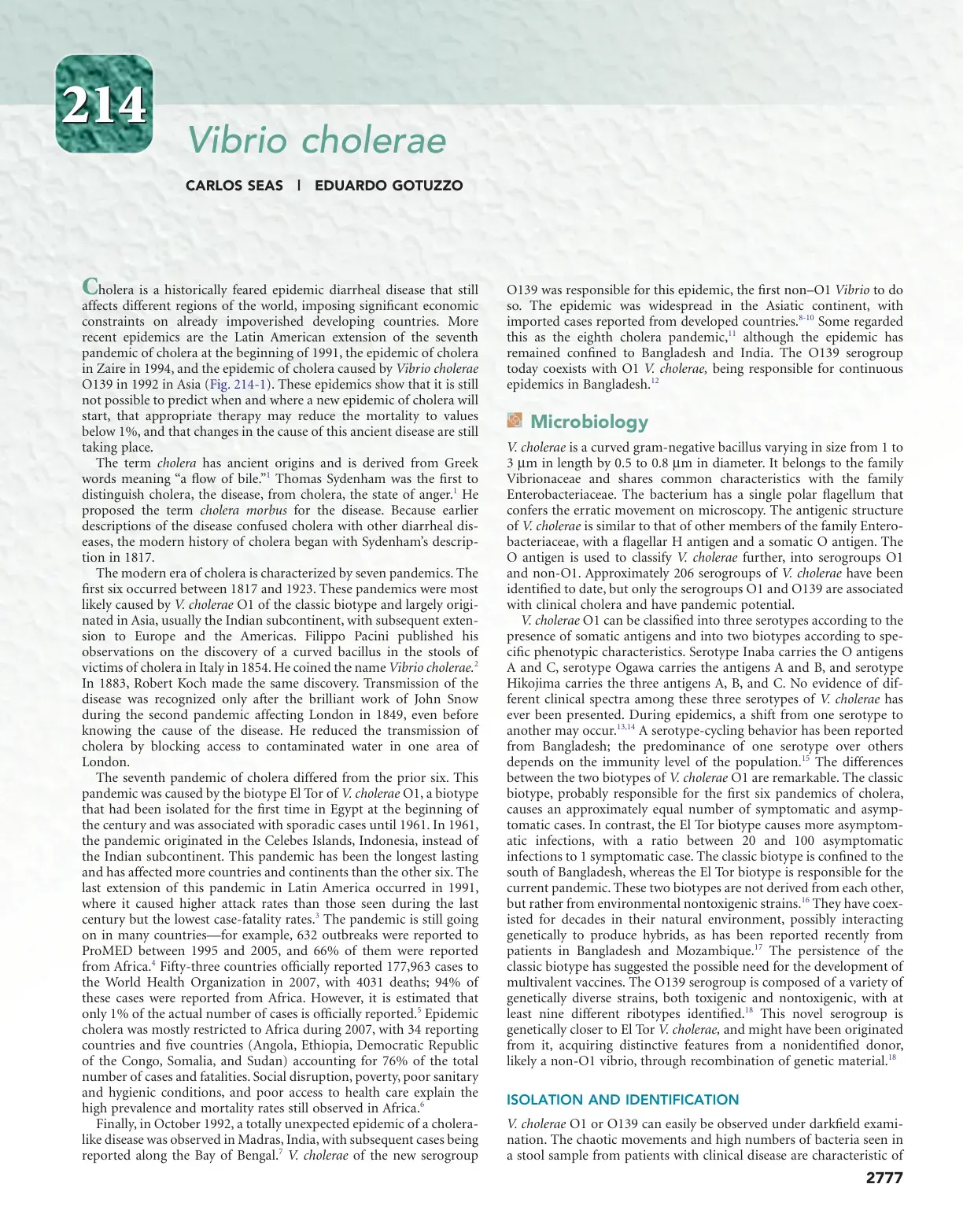 غلاف كتاب Vibrio cholerae