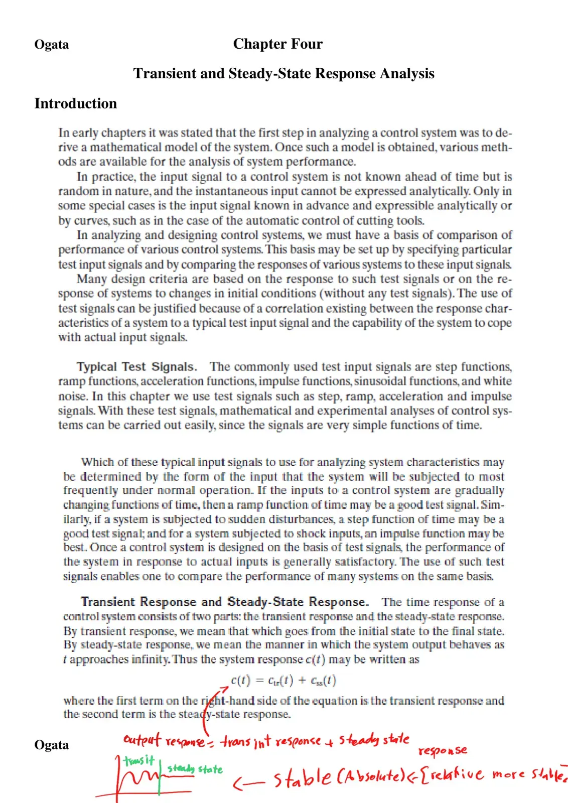 غلاف كتاب Transient and Steady-State Response Analysis