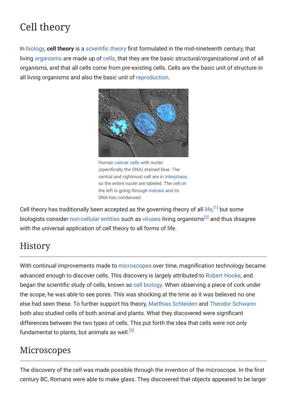 غلاف كتاب Cell Theory