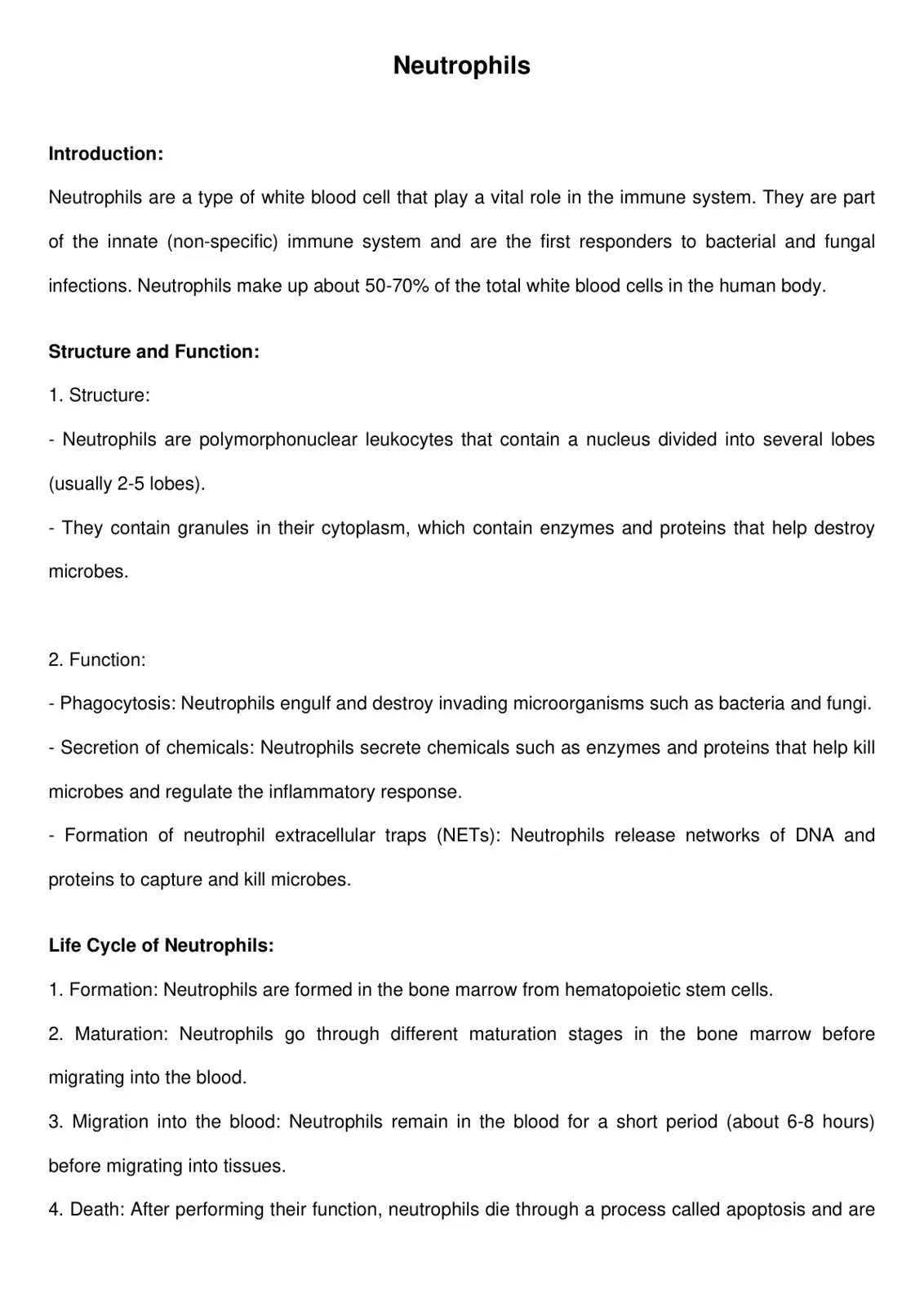 غلاف كتاب Neutrophils