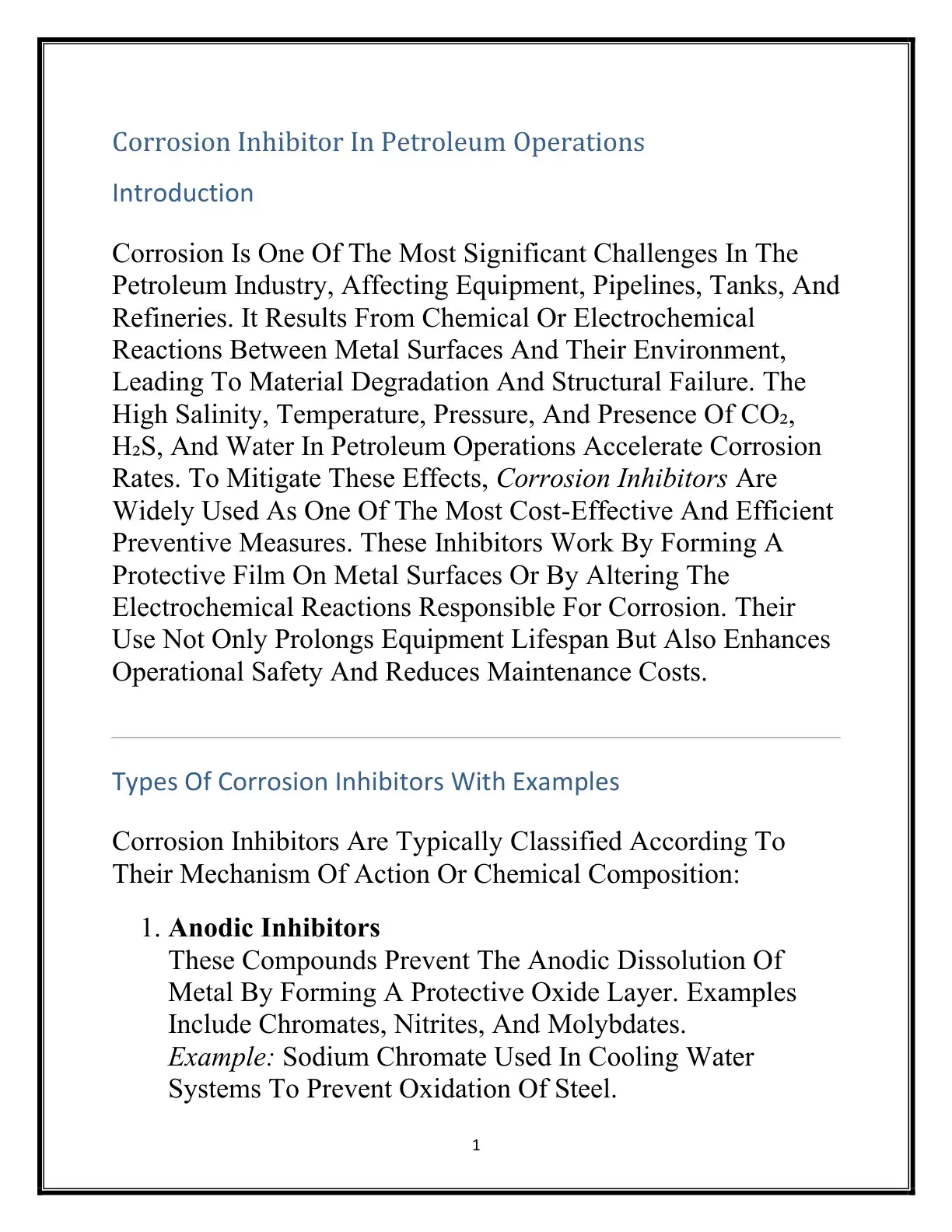 غلاف كتاب Corrosion Inhibitor In Petroleum Operations