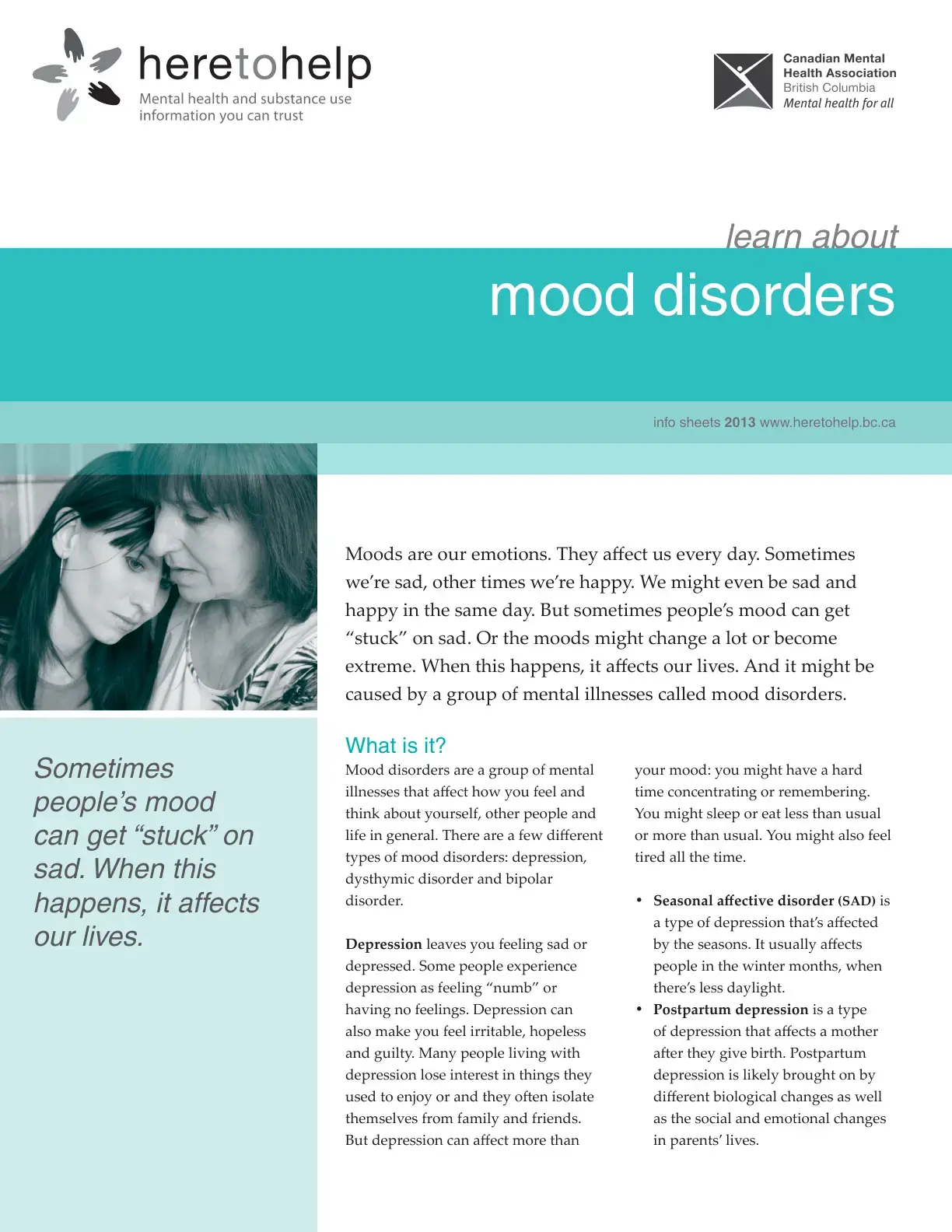 غلاف كتاب Mood disorders