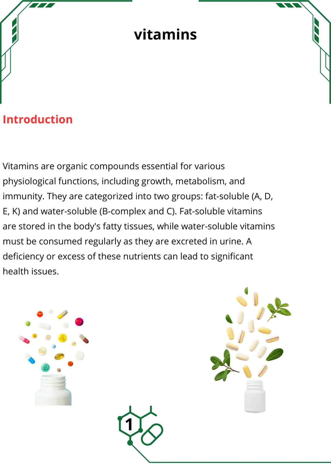 غلاف كتاب Introduction to Vitamins