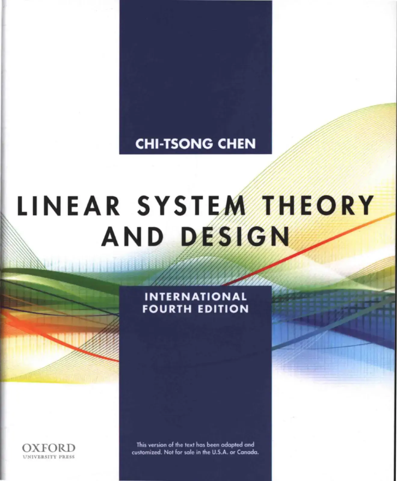 غلاف كتاب Linear System Theory and Design