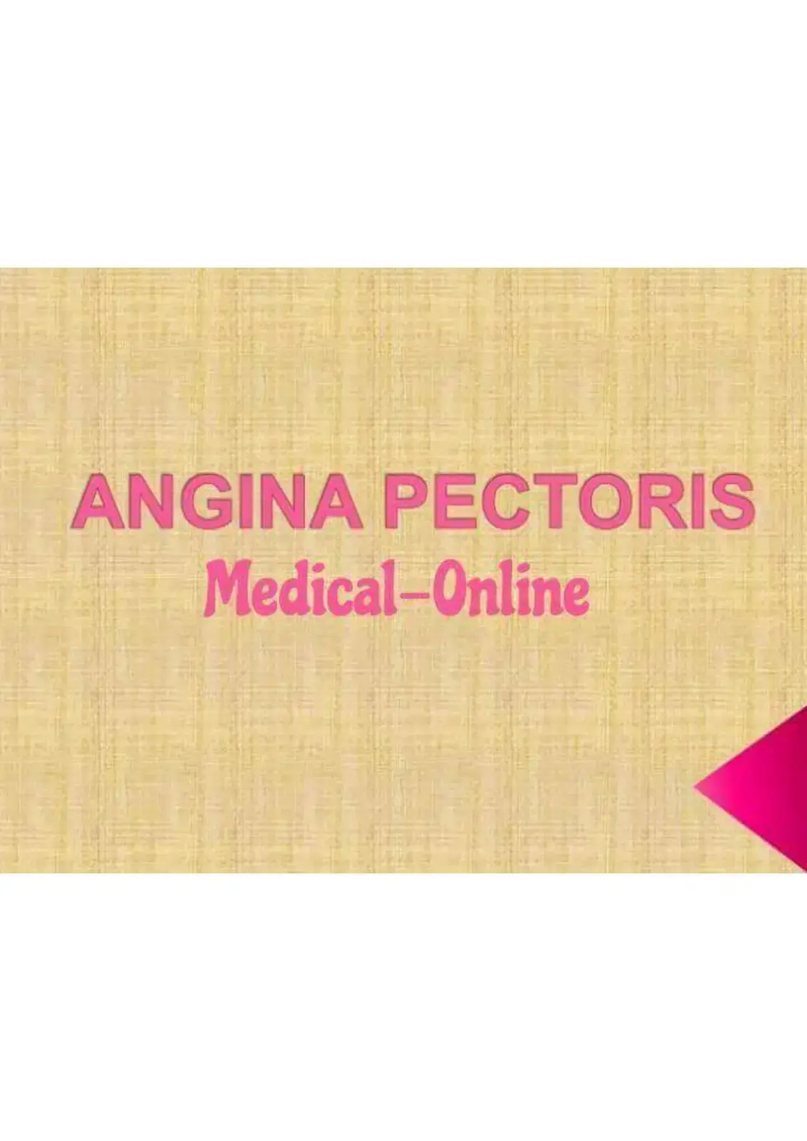 غلاف كتاب ANGINA PECTORIS