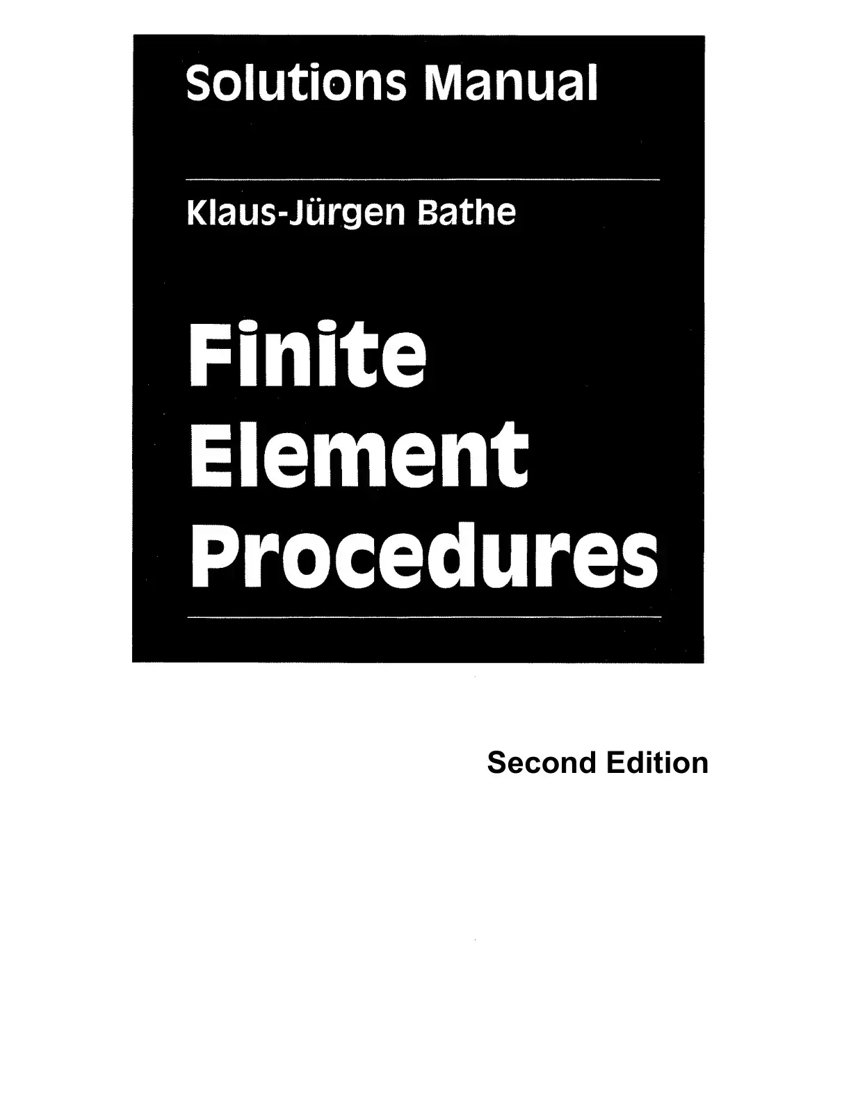 غلاف كتاب Solutions Manual